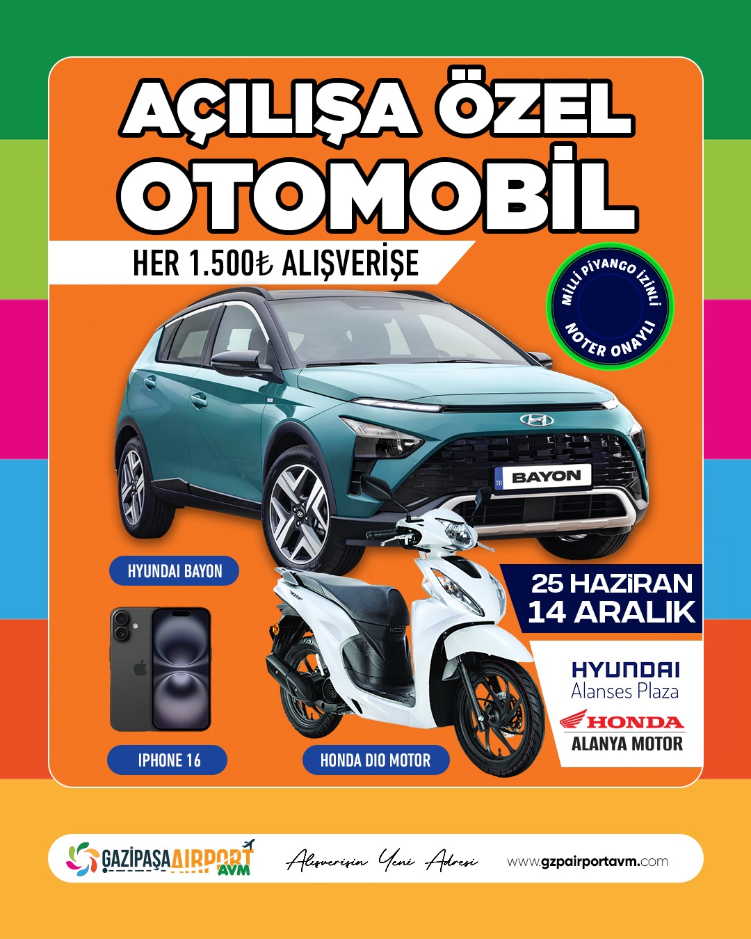 GAZİPAŞA AIRPORT AVM'DE AÇILIŞA ÖZEL EFSANE HEDİYELER