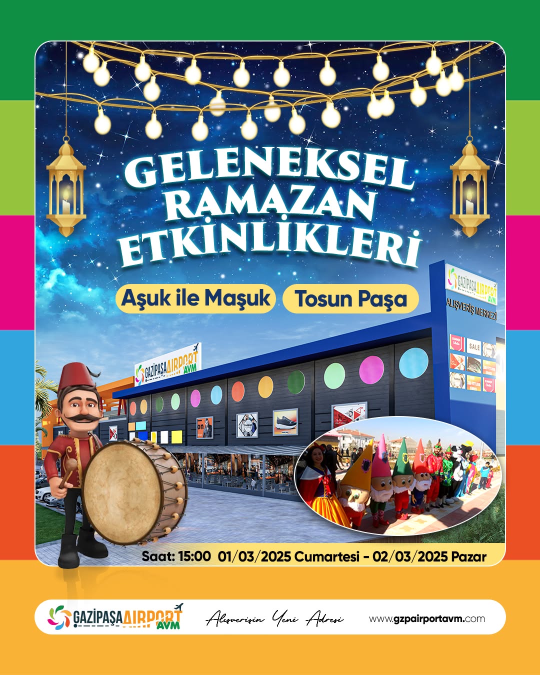 Tüm çocukları Geleneksel Ramazan Etkinlikleri temalı eğlencemize bekliyoruz! 